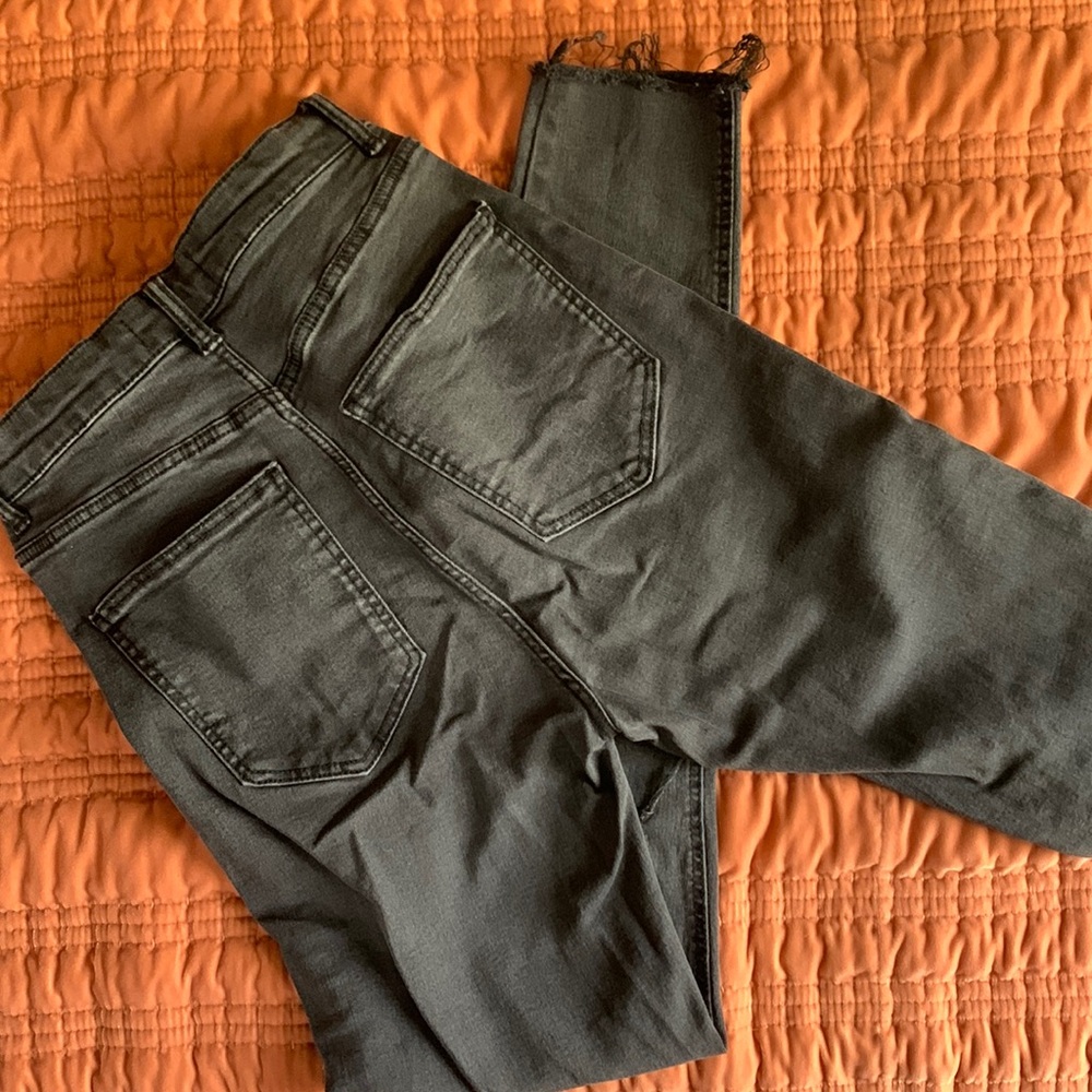 Zara high-rise black skinny jeans